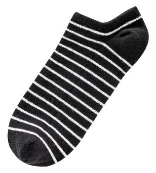 6 Paar TippTexx 24 Damen Sneakersocken Black & White
